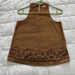Hollister Suede Style Top